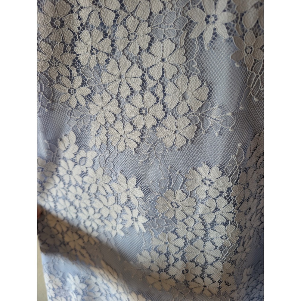 Vince Camuto NWT Blue Floral Lace Sleeveless Dress womens sz 14 - Picture 5 of 8